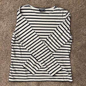 Saint James Striped Navy and White Top